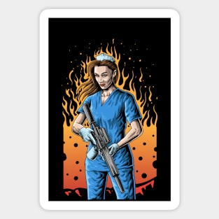 Nurse Warrior Magnet